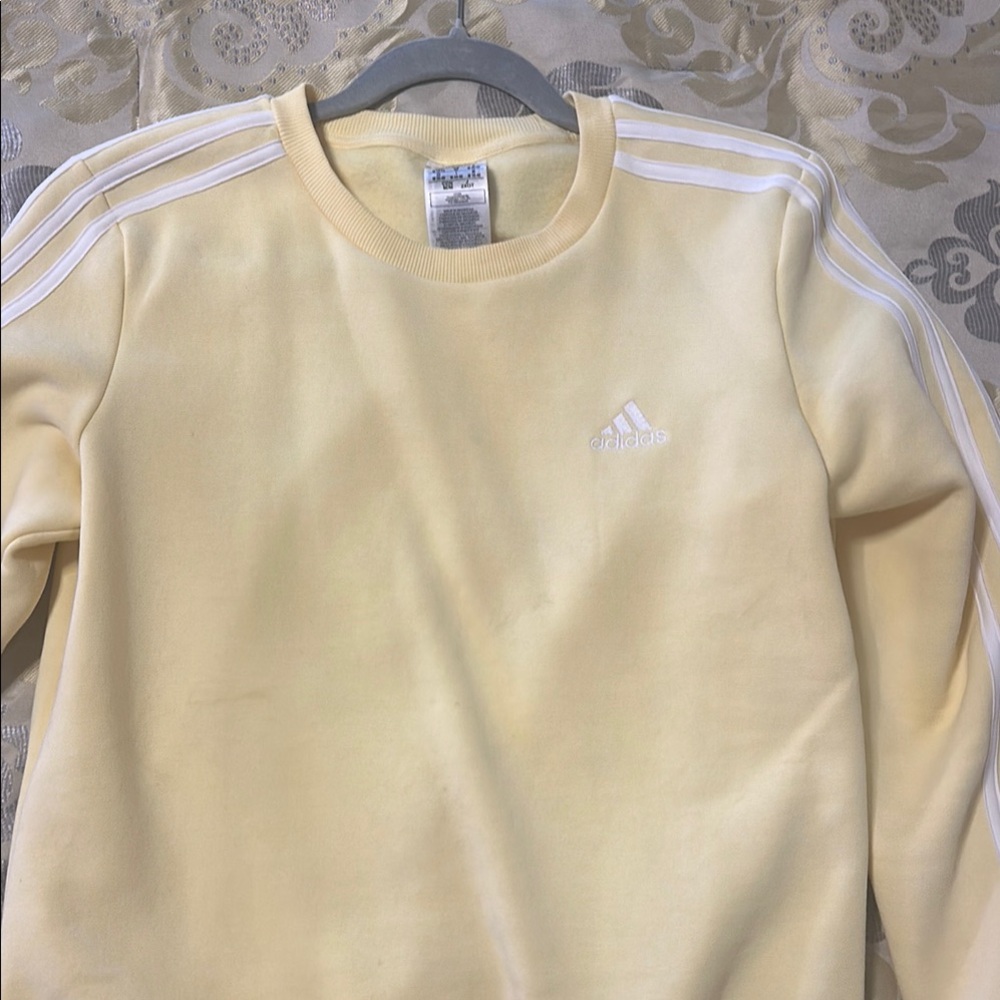 Adidas Men's Yellow Sweater